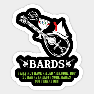 RPG Definition of Bards Sticker